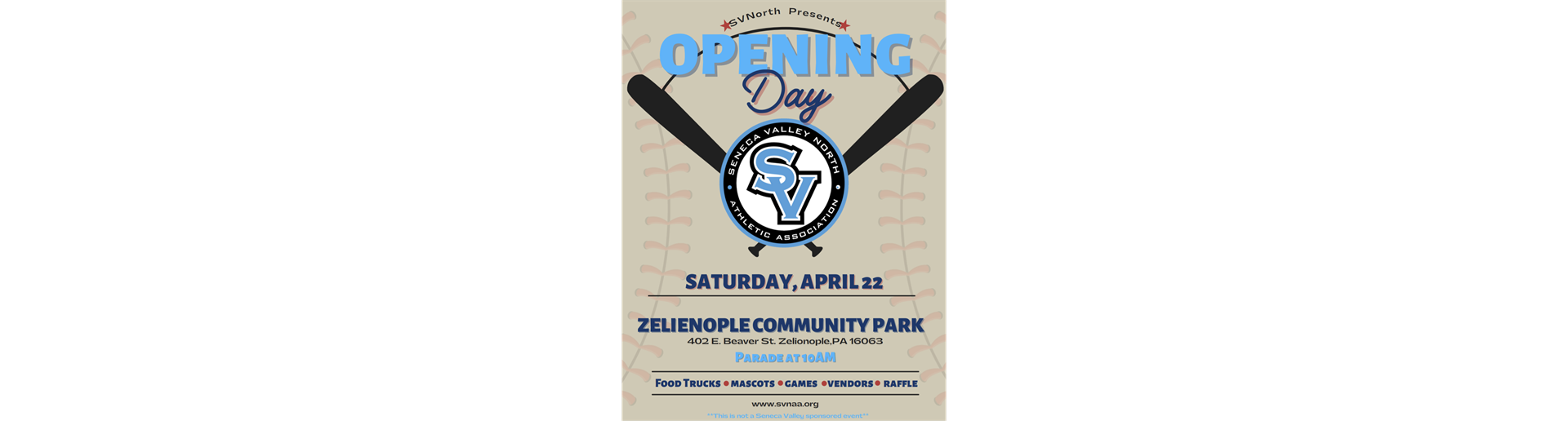 Opening Day - April 22 